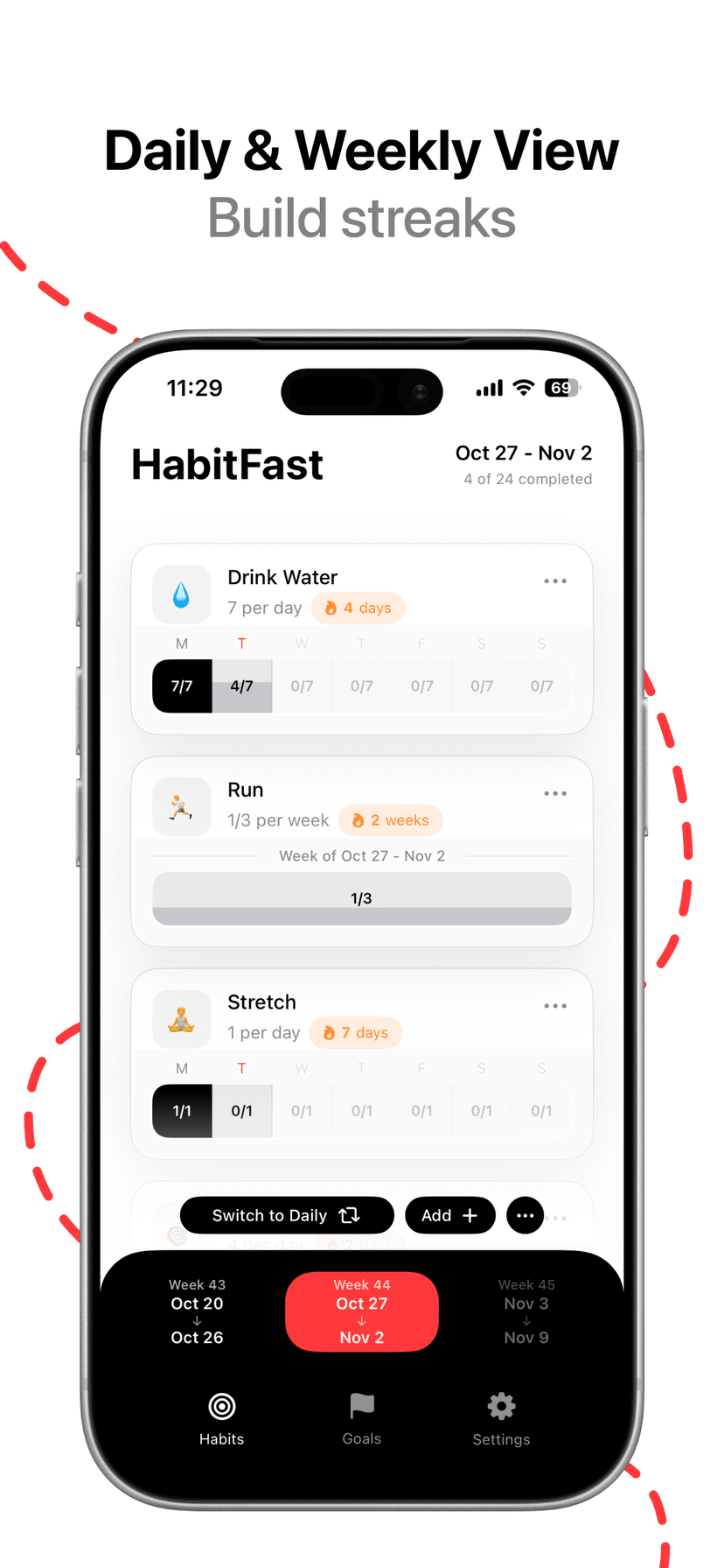 HabitFast - Habit Tracker screenshot 3