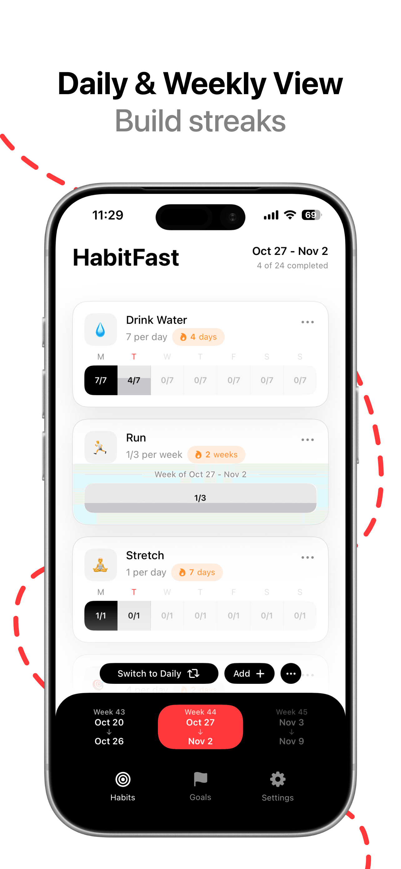 HabitFast - Habit Tracker screenshot 3