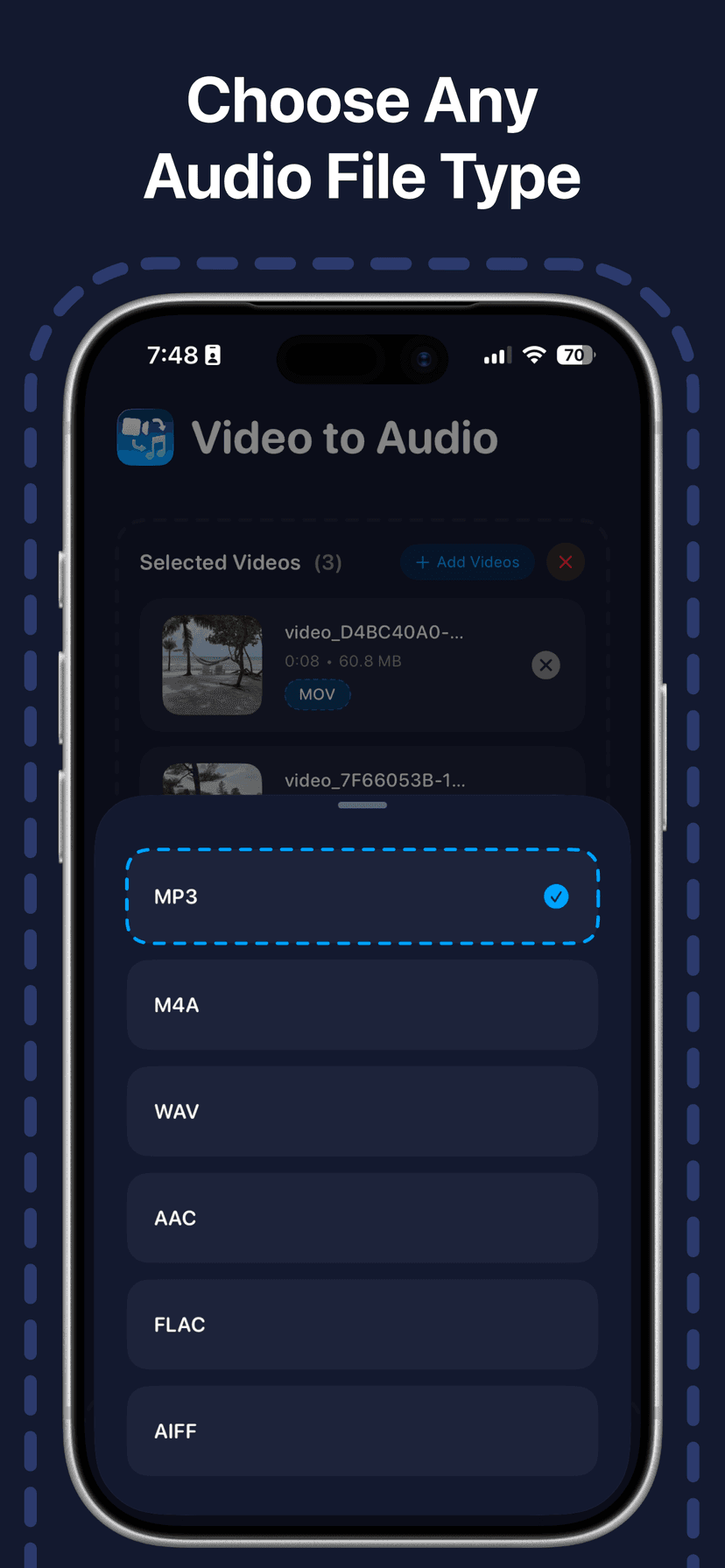 Convert Video to Audio: V2A screenshot 5