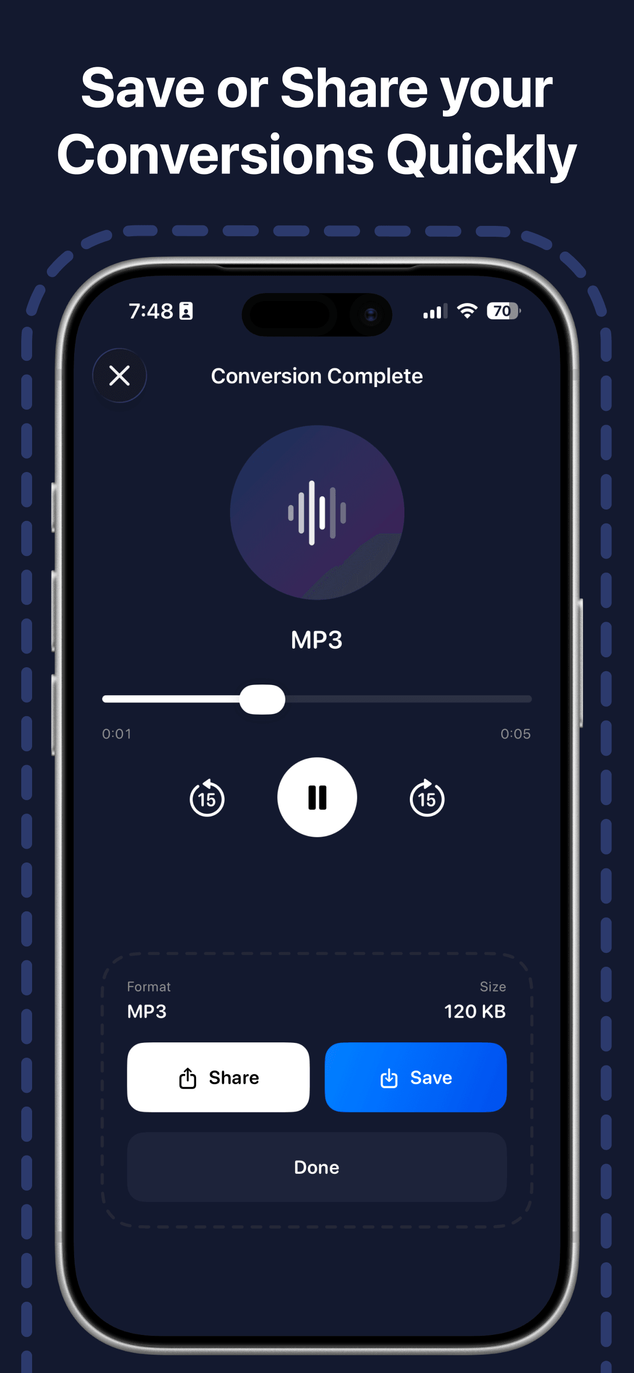 Convert Video to Audio: V2A screenshot 4