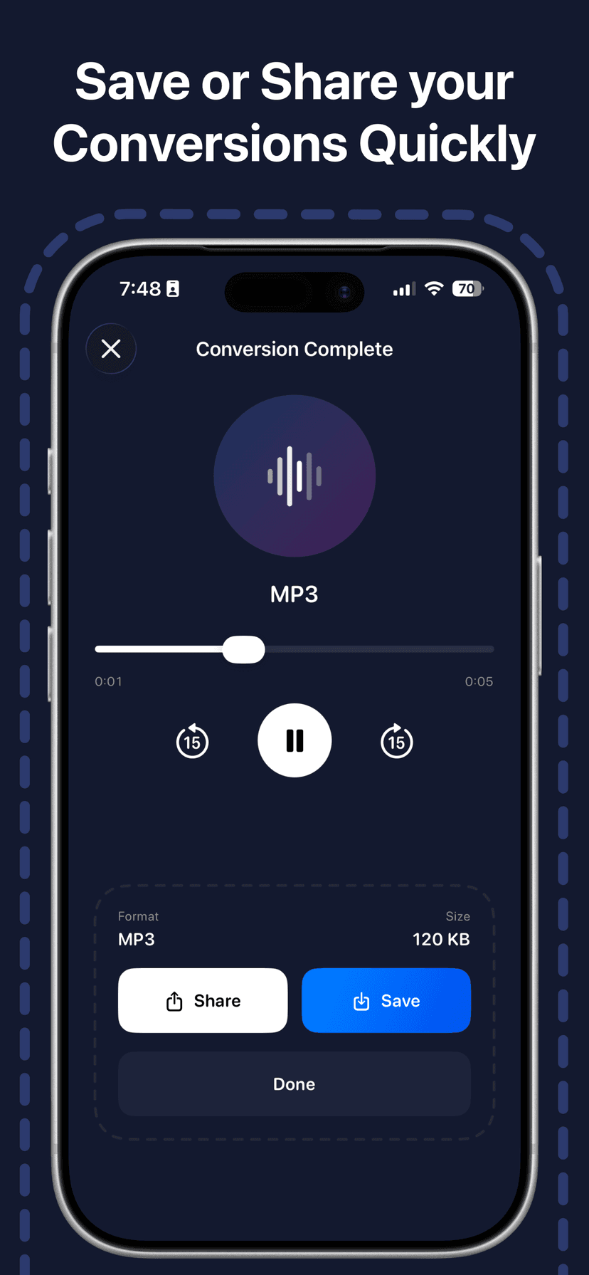 Convert Video to Audio: V2A screenshot 4