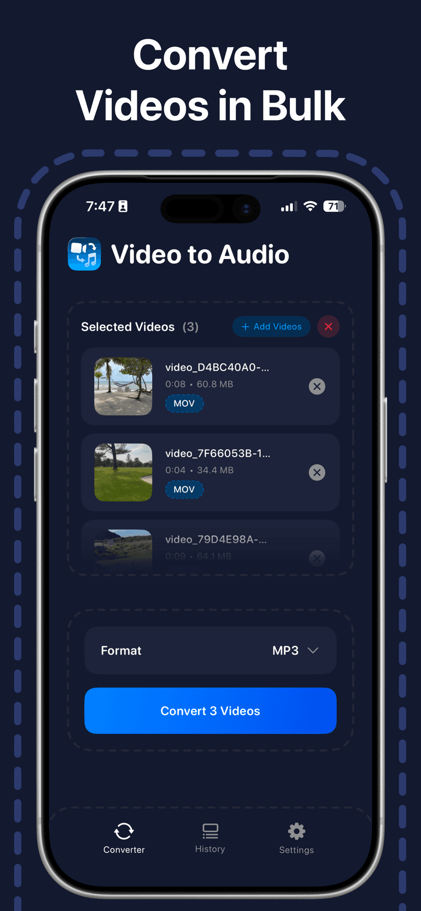 Convert Video to Audio: V2A screenshot 3